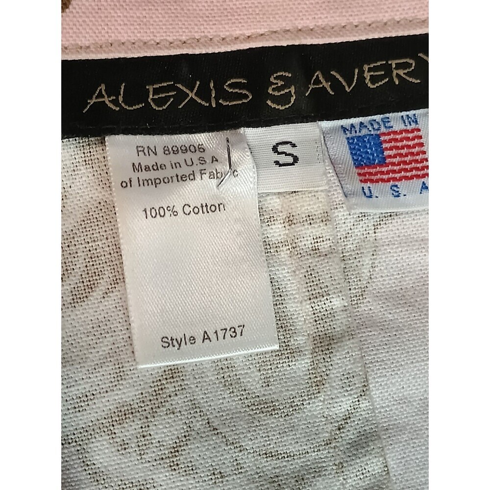 Alexis & Avery Pink Floral Paisley Blazer Jacket Small Cotton Made in USA - Picture 3 of 15
